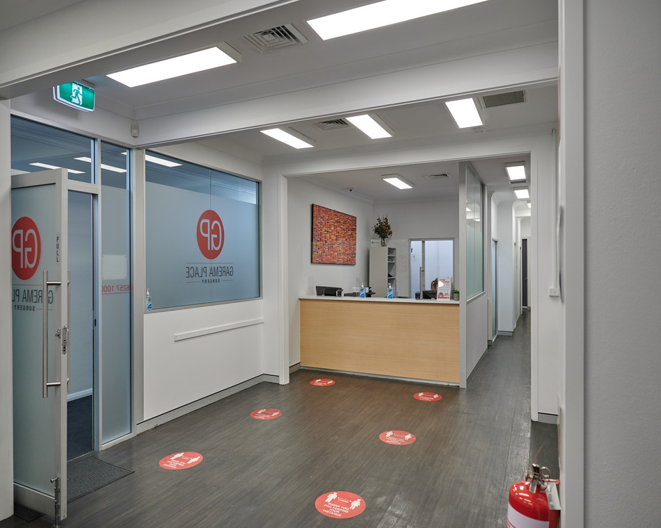 Reception at Garema Place Surgery